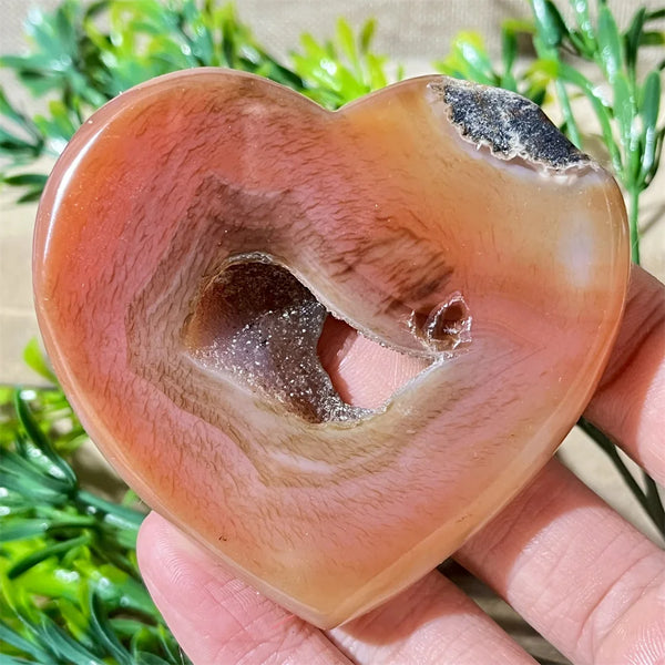 Yellow Agate Druzy Heart-ToShay.org