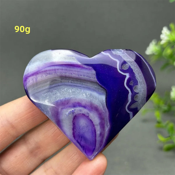 Purple Agate Heart-ToShay.org