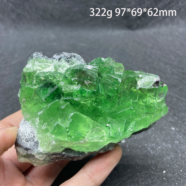 Green Fluorite Crystal Cluster-ToShay.org