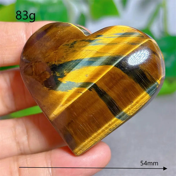 Yellow Blue Tiger Eye Heart-ToShay.org