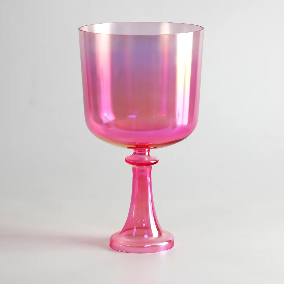 Pink Crystal Singing Chalice-ToShay.org
