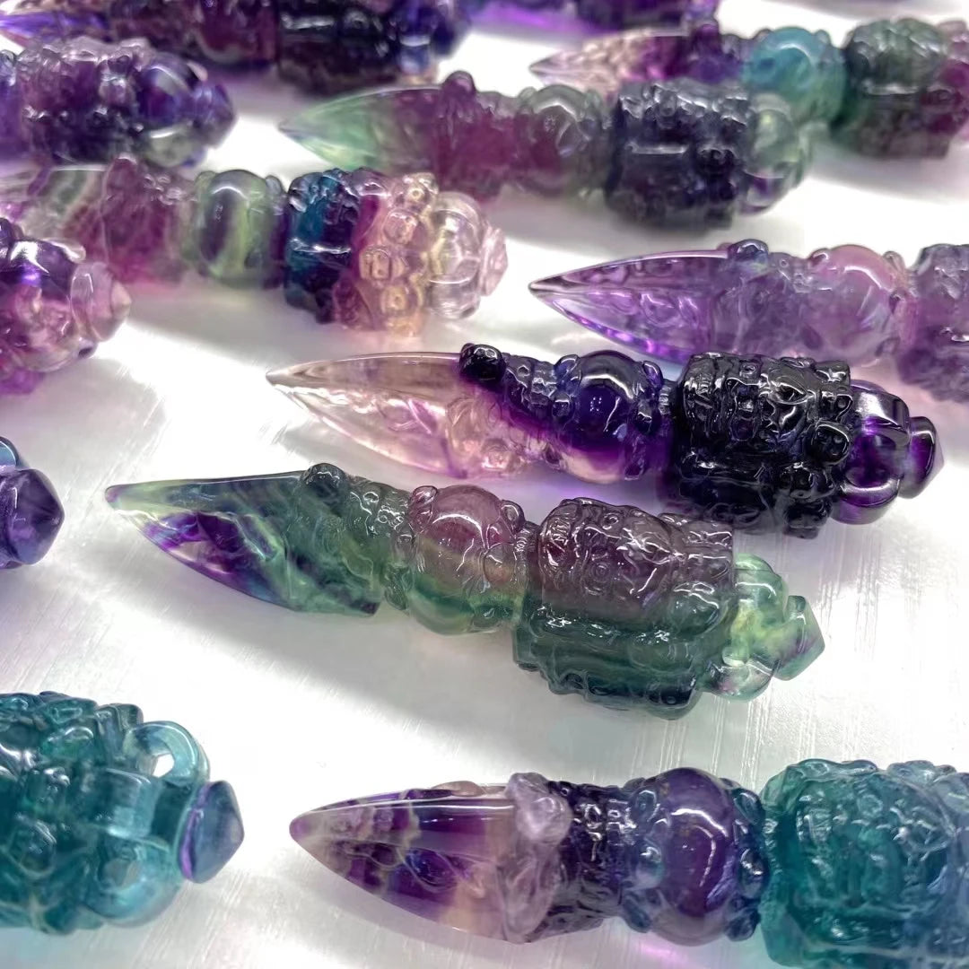 Rainbow Fluorite Sceptre-ToShay.org