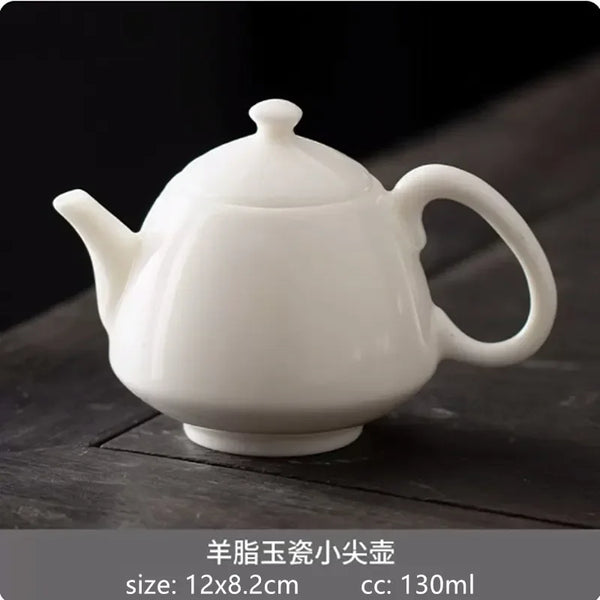 White Porcelain Teapots-ToShay.org