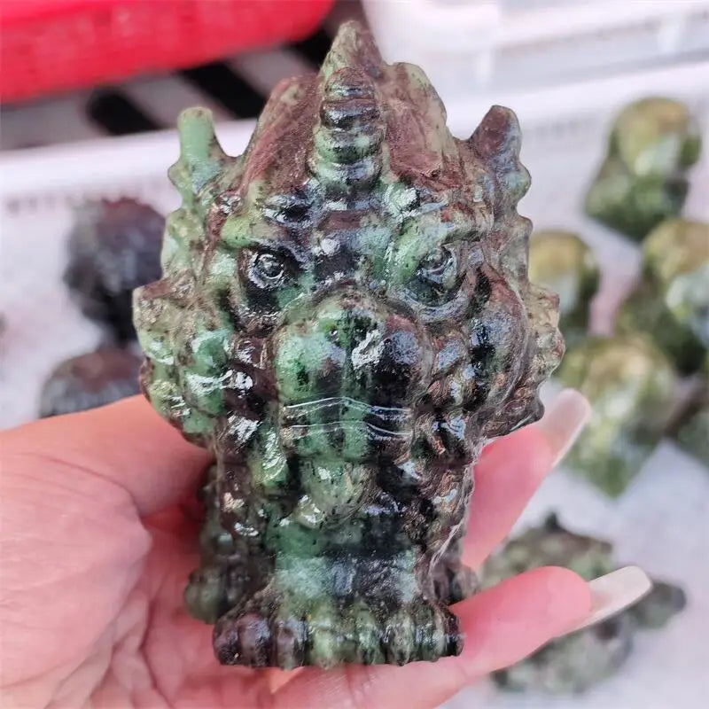 Green Ruby Zoisite Pixiu-ToShay.org