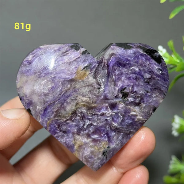 Purple Noble Crystal Heart-ToShay.org