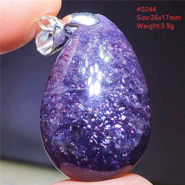 Blue Blood Red Lolite Pendant-ToShay.org