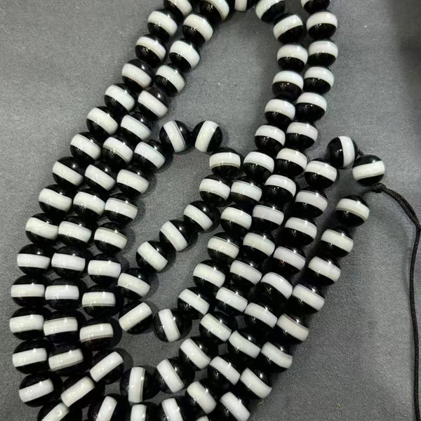Black White Agate Beads-ToShay.org