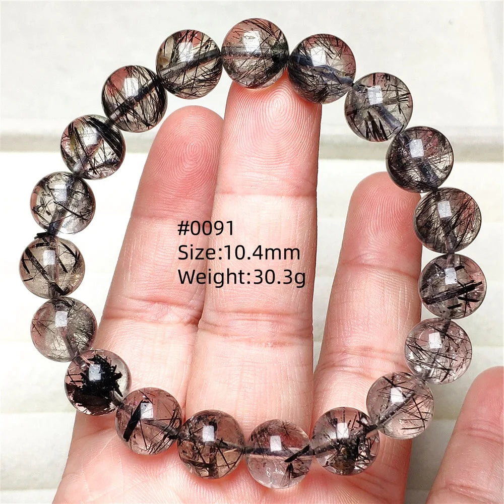 Black Rutilated Quartz Bracelet-ToShay.org