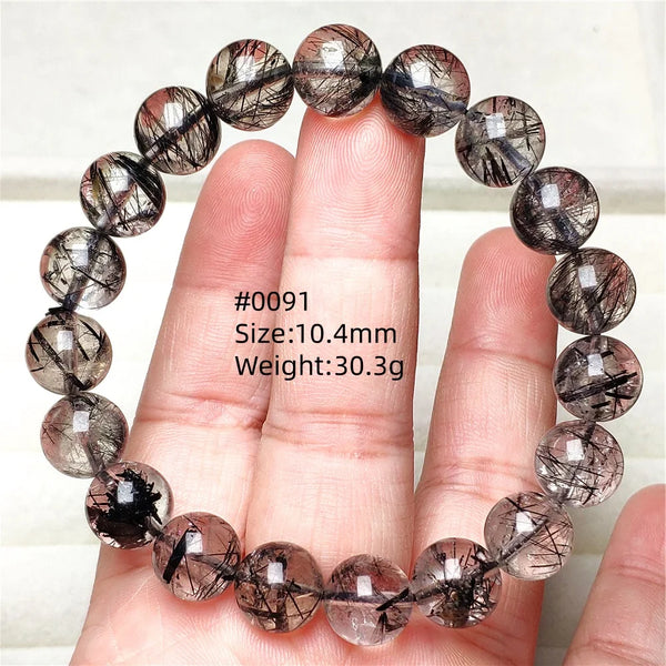 Black Rutilated Quartz Bracelet-ToShay.org