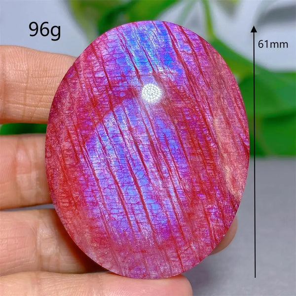 Red Moonstone Palm Stone-ToShay.org