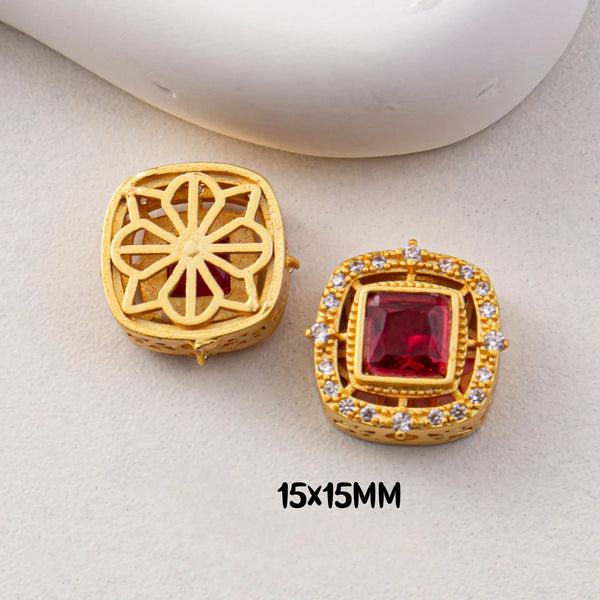 Gold Ruby Beads-ToShay.org