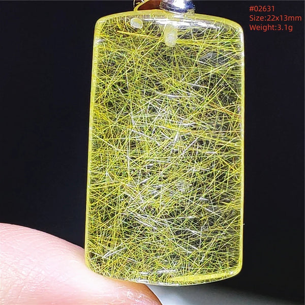Yellow Rutilated Quartz Pendant-ToShay.org