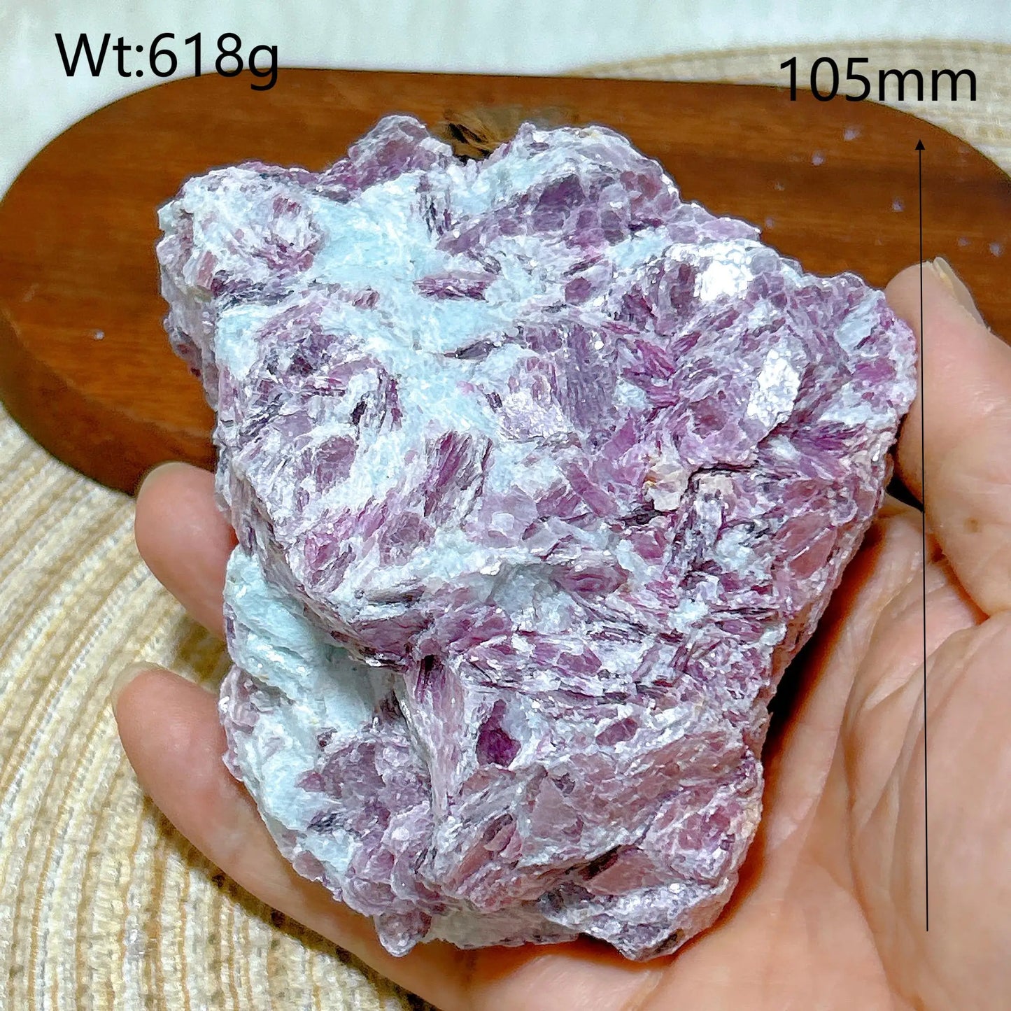 Purple Lepidolite Raw Stone-ToShay.org