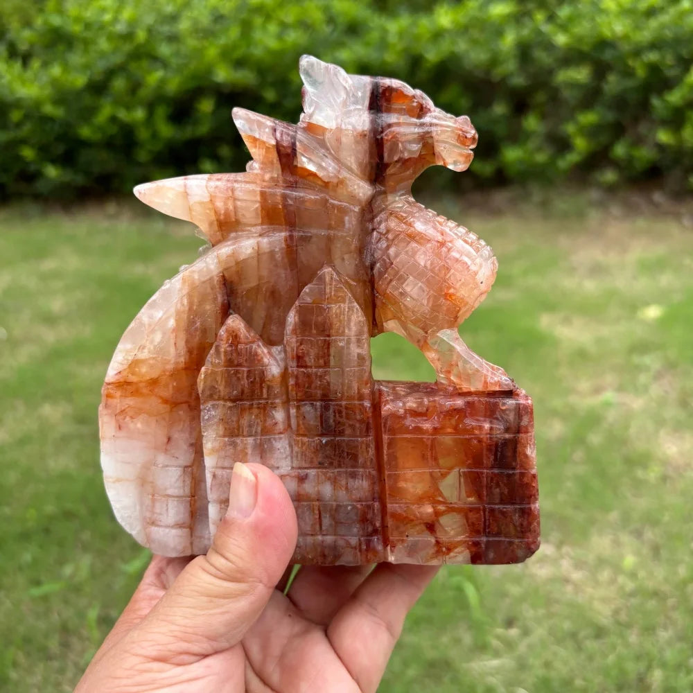 Red Fire Quartz Dragon-ToShay.org