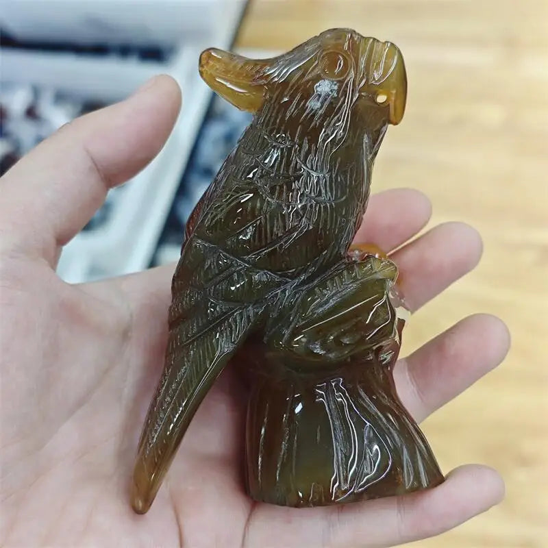 Yellow Agate Geode Parrot-ToShay.org