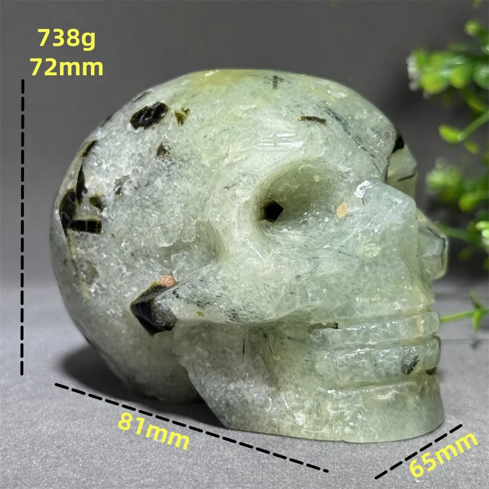 Green Grape Agate Skull-ToShay.org