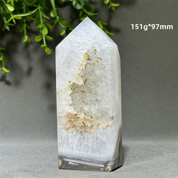 Green Aquatic Agate Tower-ToShay.org