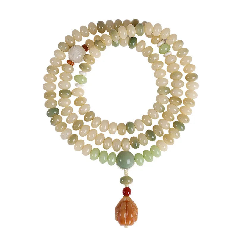 White Bodhi Abacus Beads-ToShay.org