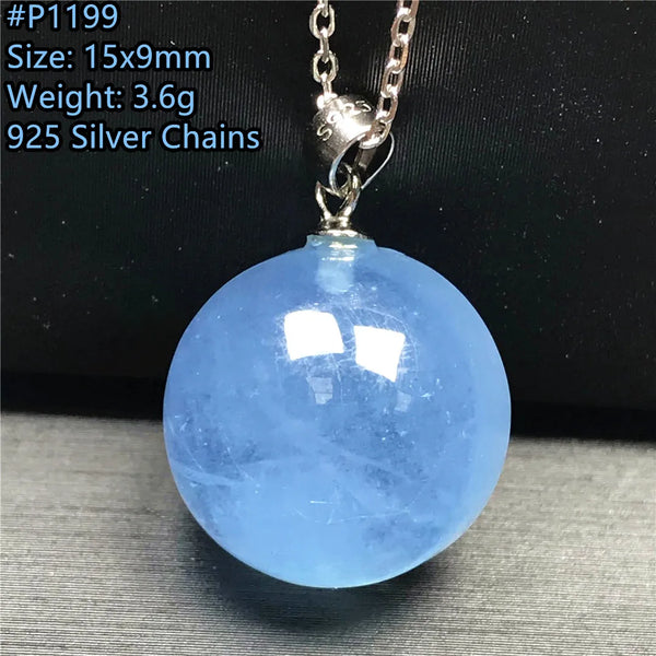 Blue Aquamarine Pendent-ToShay.org