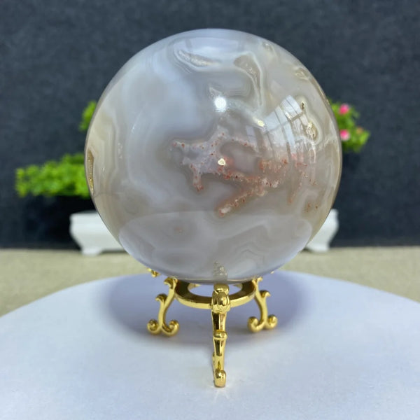 White Hair Agate Ball-ToShay.org