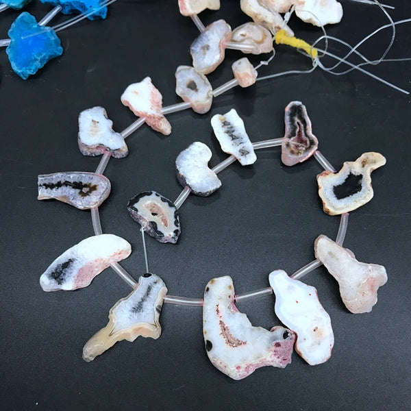 Mixed Raw Agate Beads-ToShay.org