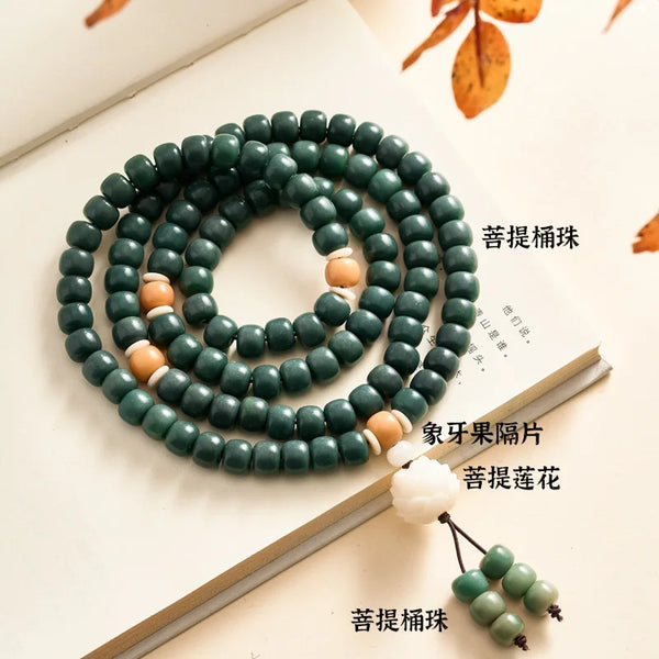 Green Bodhi Root Bracelet-ToShay.org
