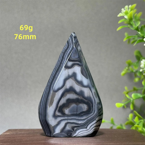 Black Striped Agate Torch-ToShay.org