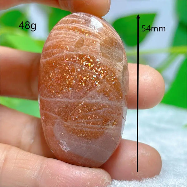 Gold Sunstone Palm Stone-ToShay.org