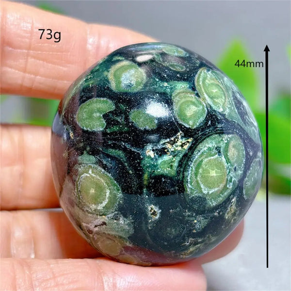 Green Malachite Palm Stone-ToShay.org