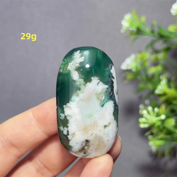 Green Cherry Blossom Agate-ToShay.org