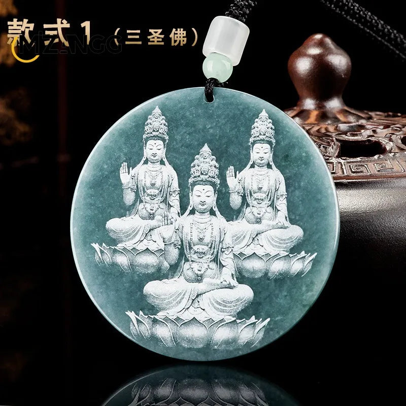 Blue Jadeite Pendant-ToShay.org