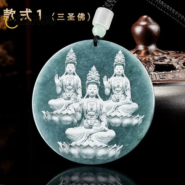 Blue Jadeite Pendant-ToShay.org