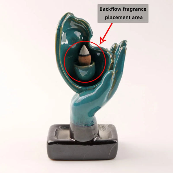 Hand Statue Ceramic Incense Holder-ToShay.org