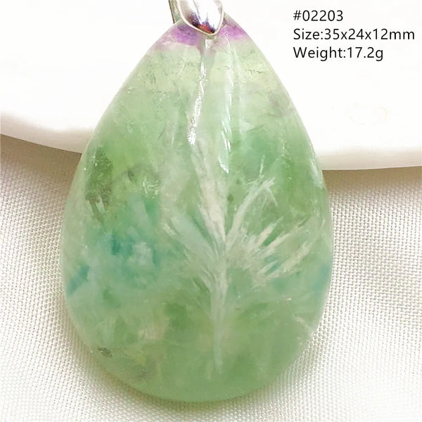 Green Blue Fluorite Pendant-ToShay.org