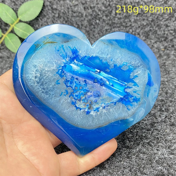 Blue Agate Geode Heart-ToShay.org
