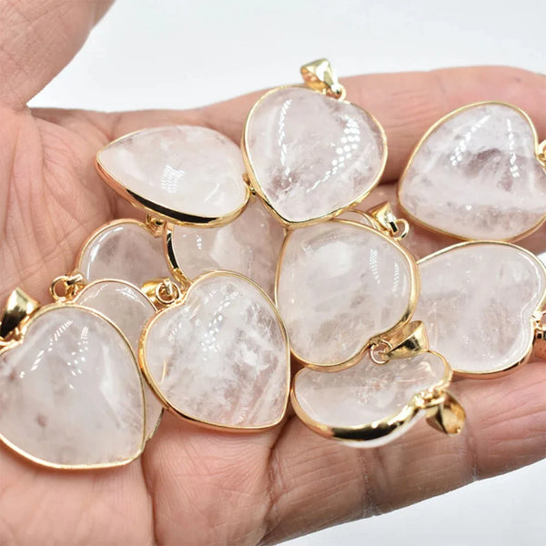 Mixed Crystal Heart Pendants-ToShay.org