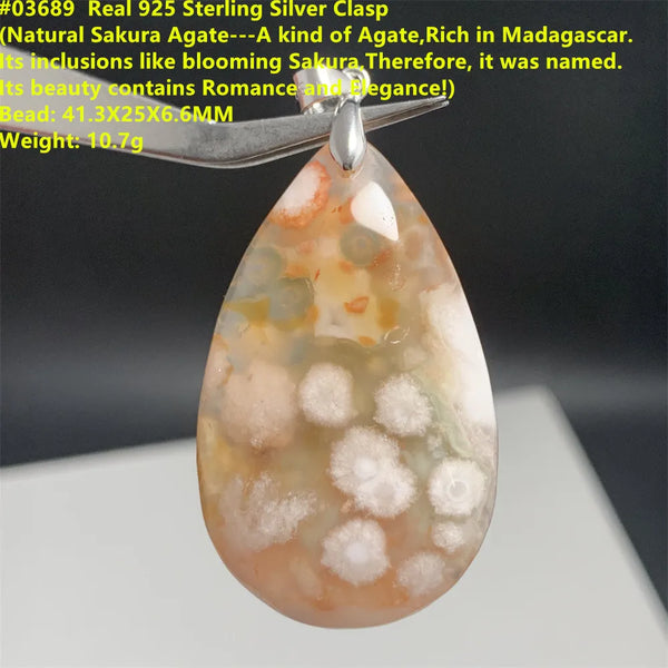 Pink Sakura Agate Pendants-ToShay.org