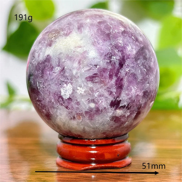 Purple Lepidolite Ball-ToShay.org
