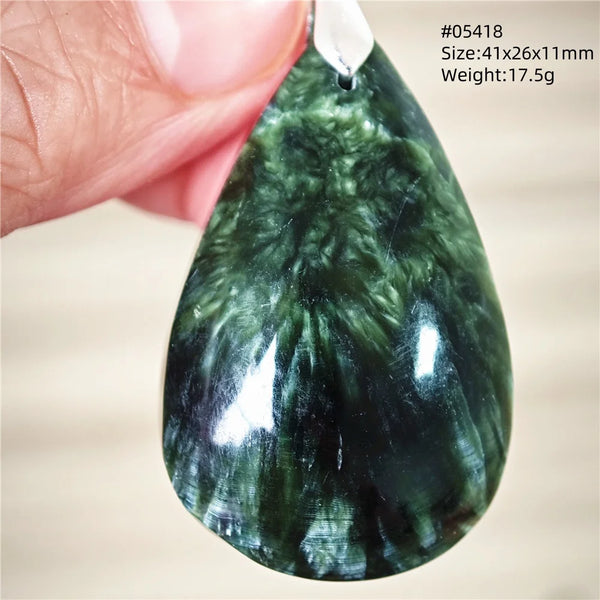 Green Seraphinite Pendant-ToShay.org