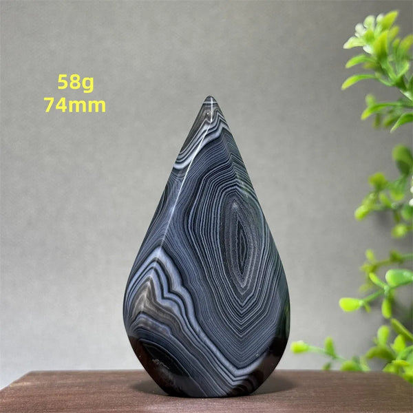 Black Striped Agate Torch-ToShay.org