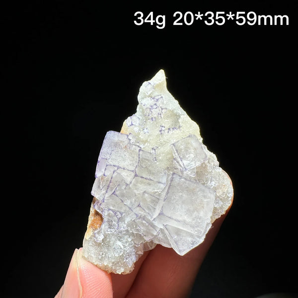 Purple Edge Fluorite Crystal-ToShay.org