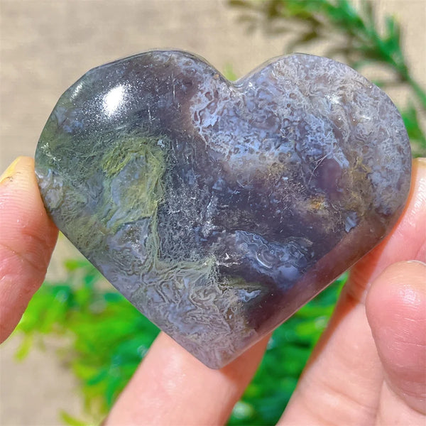 Green Moss Agate Heart-ToShay.org