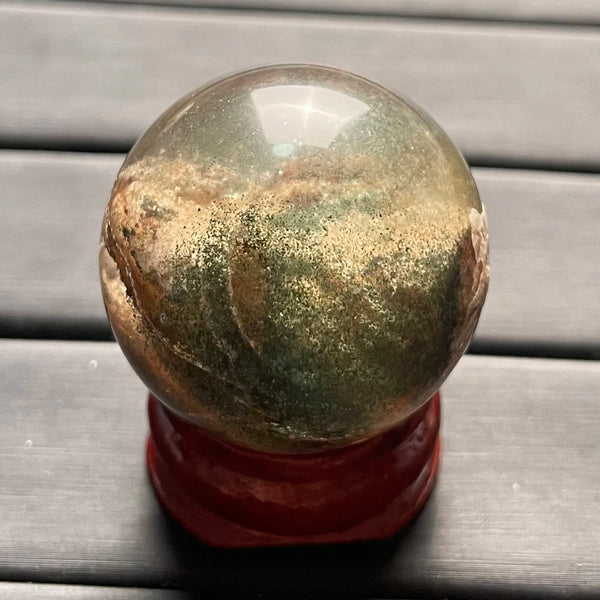 Green Phantom Quartz Ball-ToShay.org