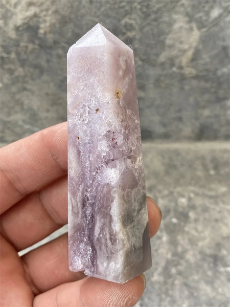 Pink Amethyst Cherry Blossom Agate-ToShay.org