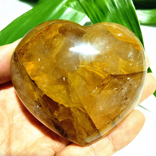 Yellow Blood Quartz Heart-ToShay.org