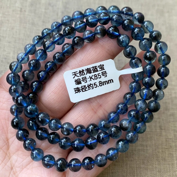 Blue Aquamarine Wrap Bracelet-ToShay.org
