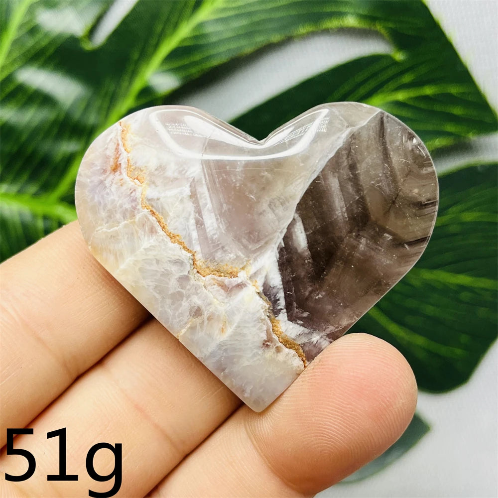 Purple Agate Amethyst Heart-ToShay.org