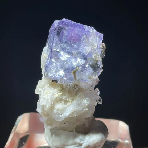 Purple Fluorite Mica Crystal-ToShay.org