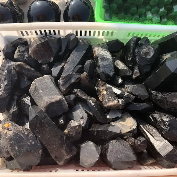 Black Smoky Raw Quartz-ToShay.org