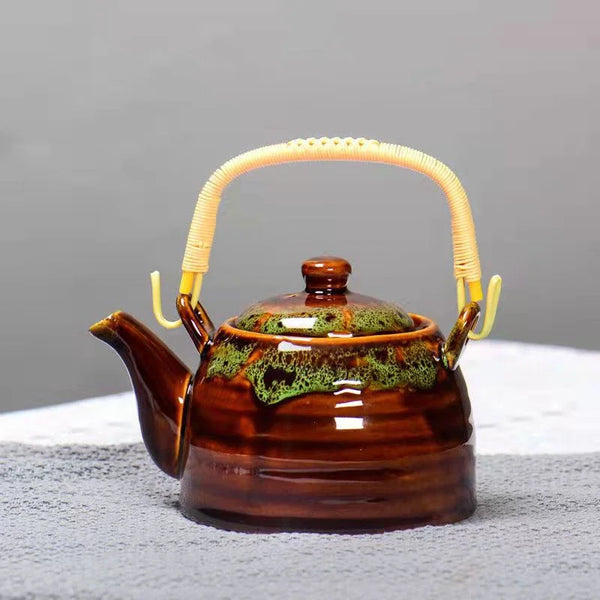 Kiln Puer Glazed Ceramic Teapot-ToShay.org